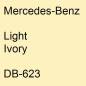 Preview: Mercedes-Benz, Light Ivory, DB-623.